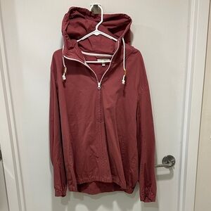 Maroon Hooded Zipup